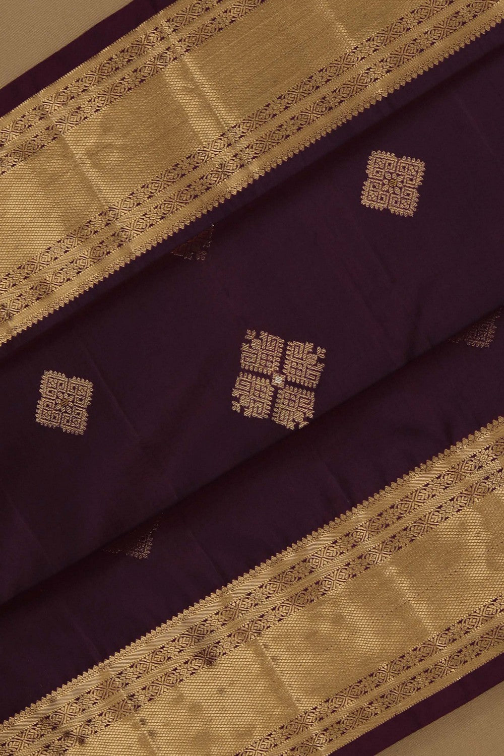 Image of South Silk Violet Saree